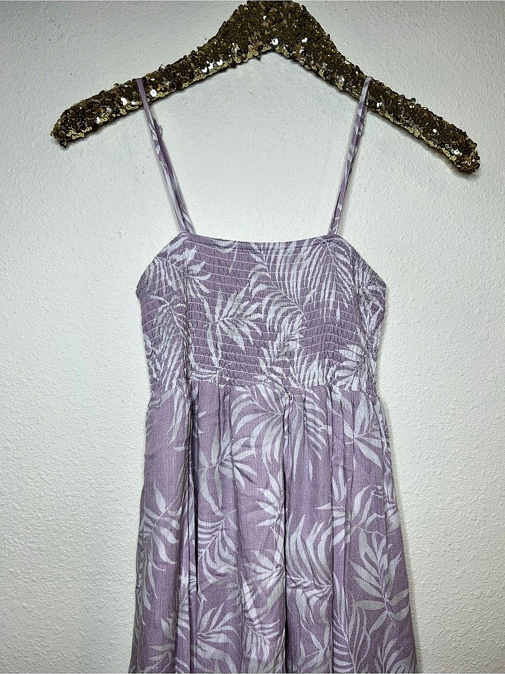 Eden & Olivia Floral Maxi Dress in Purple & Cream Size Small Like New - Picture 3 of 7